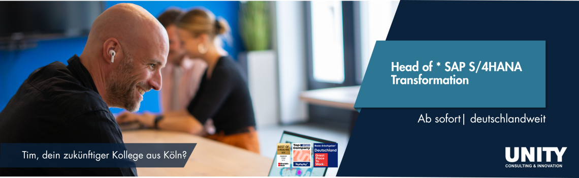 Head of * SAP S/4HANA Transformation, 1. Bild
