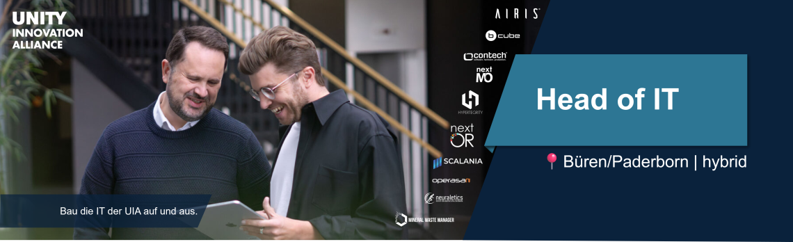 Head of IT * UNITY Innovation Alliance, 1. Bild