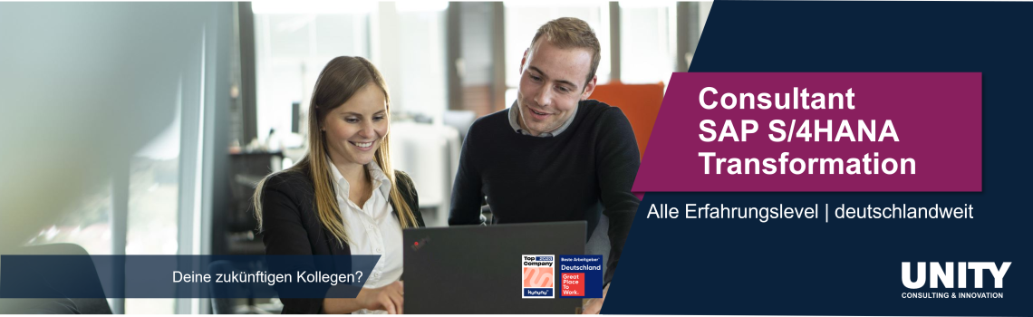 Consultant * SAP S/4HANA Transformation (all Levels), 1. Bild